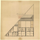 Maison Lefaivre, 124 rue du faubourg Saint-Honoré (angle de la rue Verte), Paris. Plan du 1er étage / Pierre-Adrien Pâris , [S.l.] : [P.-A. Pâris], [1771 ?]