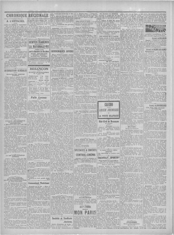 15/03/1929 - Le petit comtois [Texte imprimé] : journal républicain démocratique quotidien