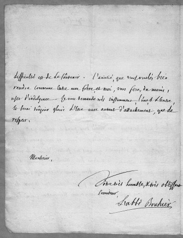 Ms Chiflet 195 - Lettres écrites à François-Xavier Chiflet par la famille du président Bouhier