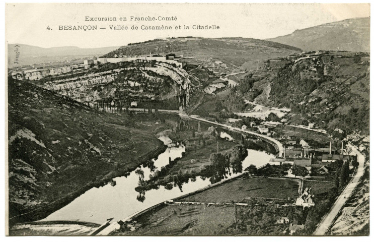 Besançon. Vallée de Casamène et la Citadelle [image fixe] , Besançon : Teulet, 1901/1908