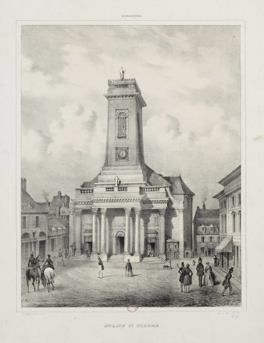 Eglise St.-Pierre [image fixe] : Besançon / Ravignat del et lith.  ; lith. de Valluet Jne edit : Imprimerie Valluet jeune, 1800-1899