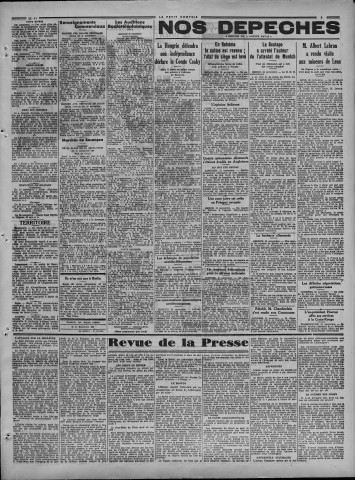 22/11/1939 - Le petit comtois [Texte imprimé] : journal républicain démocratique quotidien