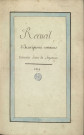 Ms Baverel 19 - « Recueil d'inscriptions romaines trouvées dans la Séquanie, 1809 », par l'abbé J.-P. Baverel