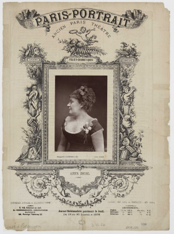Anna Morel / Photoglyptie Lemercier et Cie  ; Cliché Nadar , Paris, 1878