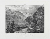 Ruines du Château-Vilain, au dessus du vallon de Syrod [estampe] : Jura / Hostein delt. , [S.l.] : [s.n.], [1800-1899]