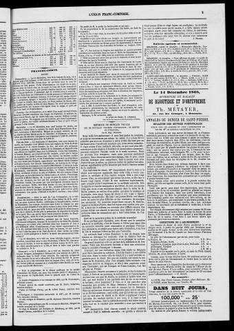 16/12/1868 - L'Union franc-comtoise [Texte imprimé]