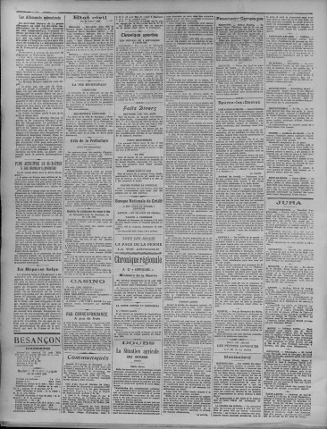 31/08/1923 - La Dépêche républicaine de Franche-Comté [Texte imprimé]