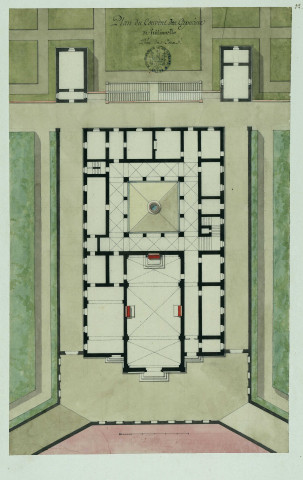 Plan du couvent des Capucins de Giulianello, près de Cora / Pierre-Adrien Pâris , [S.l.] : [P.-A. Pâris], [1700-1800]