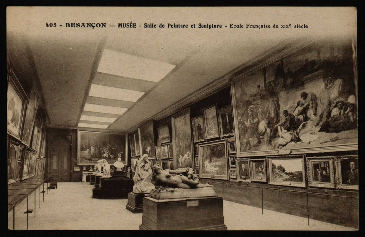 Besançon - Besançon - Musée - Salle de Peinture et Sculpture - Ecole Française du XIX siècle. [image fixe] , Besançon : Etablissements C. Lardier - Besançon (Doubs), 1914/1930