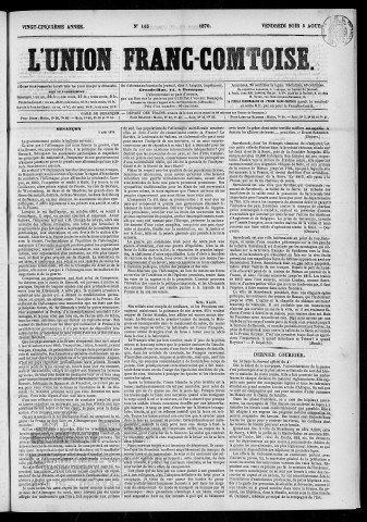 05/08/1870 - L'Union franc-comtoise [Texte imprimé]