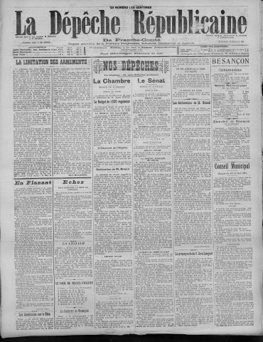 13/07/1921 - La Dépêche républicaine de Franche-Comté [Texte imprimé]