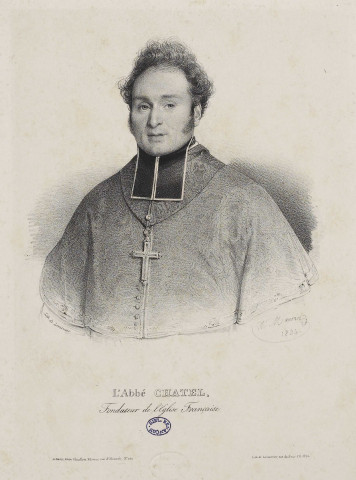 L'Abbé Chatel, Fondateur de l'Eglise Française [image fixe] / Lith. de Lemercier, rue du Four, S.G. N°55 ; A. Maurin, 1834 , A Paris : chez Chaillou, 1834