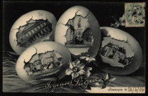 Joyeuses Pâques Besançon le ... [image fixe] , Neuchâtel : Editeur timothée Jacot, 1904/1906