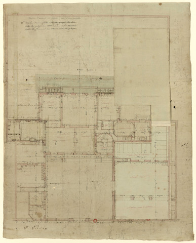 Maison Armand et Lefaivre, puis hôtel Boulogne de Magnanville, rue d'Angoulême, faubourg Saint-Honoré, Paris. Plan / Pierre-Adrien Pâris , [S.l.] : [P.-A. Pâris], [1778]