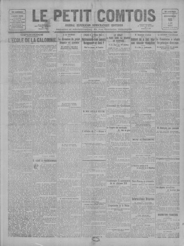 18/05/1927 - Le petit comtois [Texte imprimé] : journal républicain démocratique quotidien