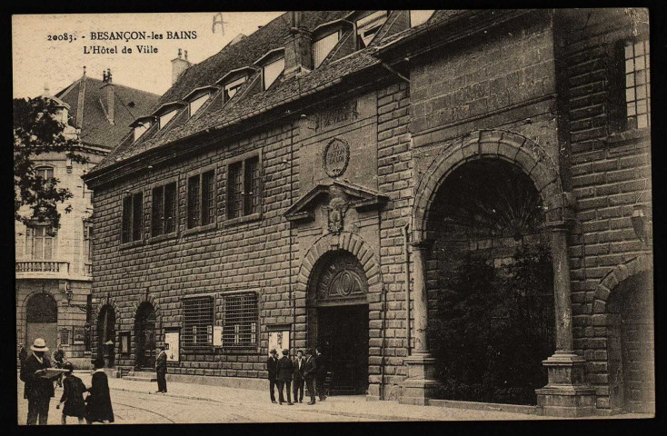 Besançon - Besançon-les-Bains - L'Hôtel de Ville. [image fixe] , Strasbourg : Cartes "La Cigogne" , 37 rue de la Course, Strasbourg, 1904/1930