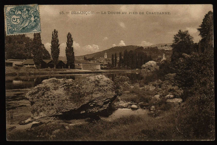 Besançon - Le Doubs au pied de Chaudanne [image fixe] , Besançon : Edition Simili Charbon, Teulet. Besançon, 1901/1908