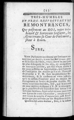 Arrêté du Parlement de Normandie du...3 décembre 1760
