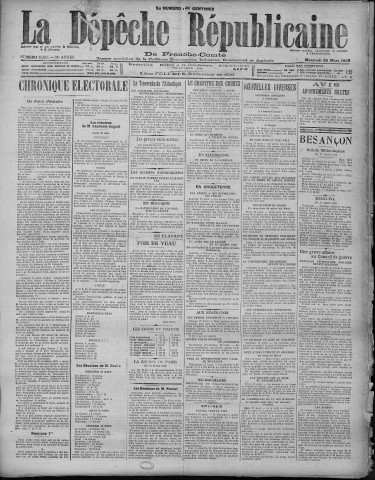 28/03/1928 - La Dépêche républicaine de Franche-Comté [Texte imprimé]