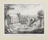 Vue de la partie septentrionale de la houillère de Champagney et Ronchamp [estampe] / [signé A. S. ?]  ; lithographie de G. Engelmann , [Paris] : Engelmann, [1800-1899]