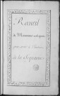 Ms Baverel 16 - « Recueil des monumens antiques pour servir à l'histoire de la Séquanie », par l'abbé J.-P. Baverel. Tome I. Inscriptions