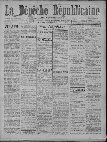 03/02/1923 - La Dépêche républicaine de Franche-Comté [Texte imprimé]