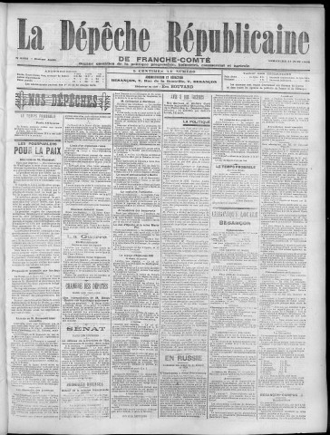 11/06/1905 - La Dépêche républicaine de Franche-Comté [Texte imprimé]
