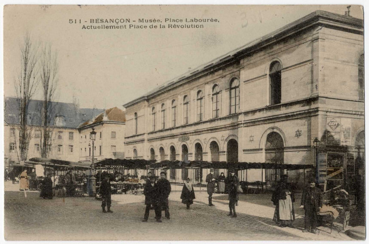 Besancon - Musée. Place Labourée. Actuellement place de la Révolution [image fixe] , 1904/1905