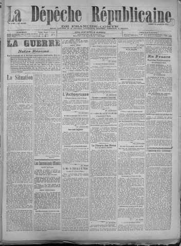 15/01/1917 - La Dépêche républicaine de Franche-Comté [Texte imprimé]