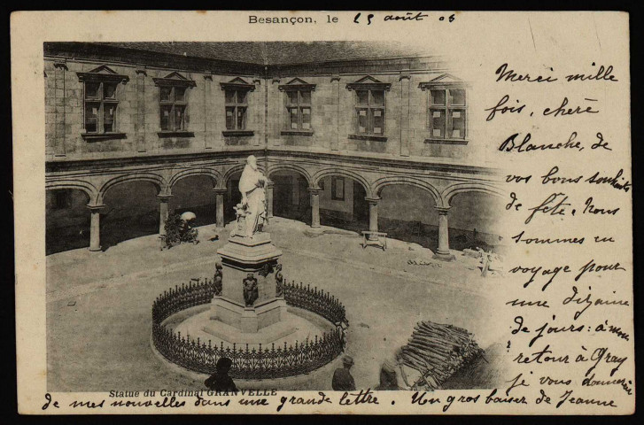 Besançon - Statue du Cardinal GRANVELLE. [image fixe] , 1897/1903