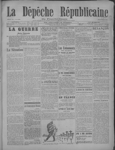12/05/1918 - La Dépêche républicaine de Franche-Comté [Texte imprimé]