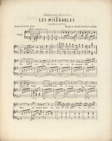 Les misérables, chanson de Fantine [Musique imprimée] /