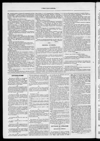 27/12/1877 - L'Union franc-comtoise [Texte imprimé]