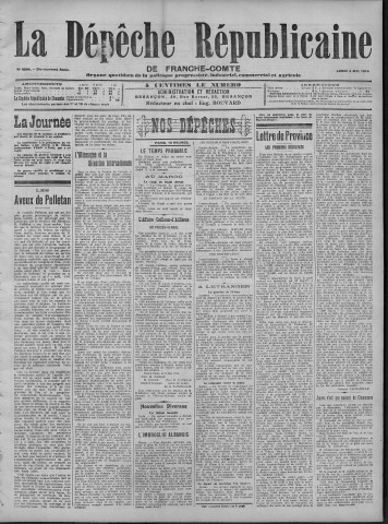 04/05/1914 - La Dépêche républicaine de Franche-Comté [Texte imprimé]