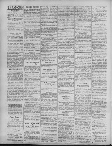 10/04/1923 - La Dépêche républicaine de Franche-Comté [Texte imprimé]