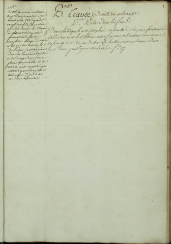 Ms Pâris 25 - « Inventaire général des décorations du grand Théâtre (de Versailles) : 1er septembre 1778 »