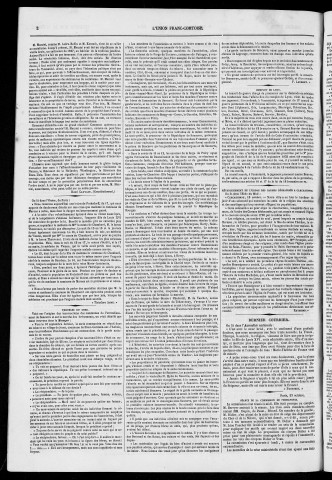 24/10/1851 - L'Union franc-comtoise [Texte imprimé]