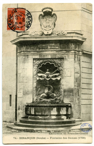 Besançon (Doubs) - Fontaine des Dames (1785) [image fixe] , Besançon : Louis Mosdier, édit., 1904/1912