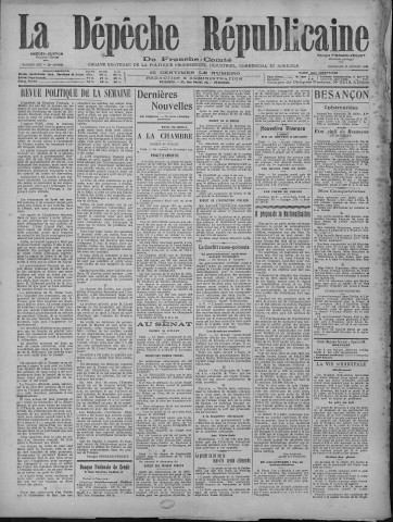 25/07/1920 - La Dépêche républicaine de Franche-Comté [Texte imprimé]
