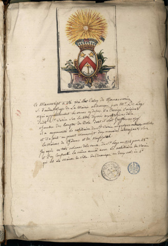 Ms 1680-1682 - Nobiliaire de Franche-Comté, par Thomas Varin, copié et complété par Loys
