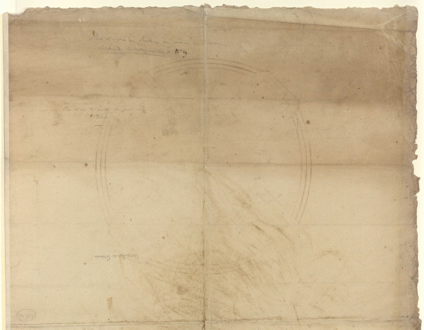 Versailles [Dessin] : projets pour la reconstruction du château : n° 19. Plans et coupes du Pavillon du jardin du Trianon, relatifs à la tente du bal , 1750/1799