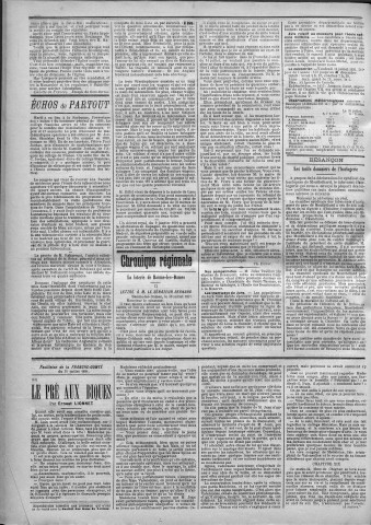 31/07/1891 - La Franche-Comté : journal politique de la région de l'Est