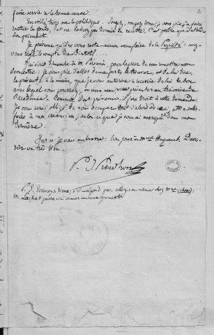Ms Z 562 - Pierre-Joseph Proudhon. Lettres
