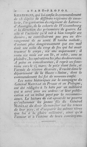 Notes historiques sur les campagnes du général Marulaz, en 1806 et 1807
