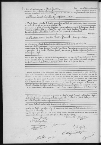 Registre des mariages, 1911