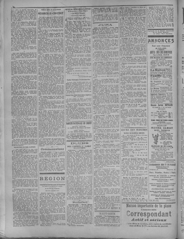 03/06/1918 - La Dépêche républicaine de Franche-Comté [Texte imprimé]