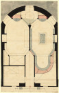 Château de Colmoulins près du Havre, construit par Pierre-Adrien Pâris [image fixe] : Plan d'une chambre à coucher / [Pierre-Adrien Pâris] , 1750/1799