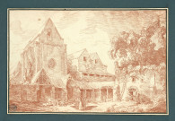 8 - Vue de la chapelle Sainte-Marie, dite "chapelle de l'abbé", à l'abbaye de Chaalis , Chaalis, 1765