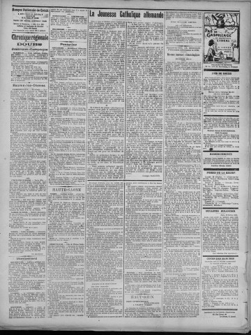 14/02/1925 - La Dépêche républicaine de Franche-Comté [Texte imprimé]