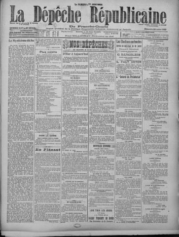 26/07/1925 - La Dépêche républicaine de Franche-Comté [Texte imprimé]